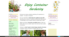 Desktop Screenshot of enjoycontainergardening.com